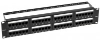 02-0032 ∙ Панель коммутационная с кабельными органайзерами 19", 2U, 48 портов, UTP, RJ-45, CAT 5e Rexant PRO