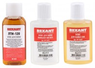 Rexant 09-3741 ∙ Набор для пайки REXANT К2, жидкий флюс (флюс ПК, флюс СКФ, флюс ЛТИ-120)