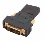 Rexant 17-6812 ∙ Переходник штекер DVI-D - гнездо HDMI, поворотный REXANT ∙ кратно 10 шт