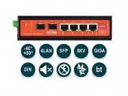 HiTE PRO Wi-Tek WI-PS306GF-I (v2) Промышленный неуправляемый коммутатор 4 порта 10/100/1000Base-Т