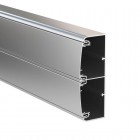 Алюминиевый кабель-канал 140х50 (с 2 крышками), цвет серебристый металлик DKC 01499