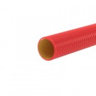 Двустенная труба ПНД жесткая для кабельной канализации д.125мм, SN10, 750Н, 6м, цвет красный DKC 160912