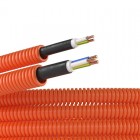Электротруба ПНД гибкая гофр. д.16мм, цвет оранжевый, с кабелем ВВГнг(А)-LS 3х1,5мм² РЭК "ГОСТ+", 25м DKC 7L91625