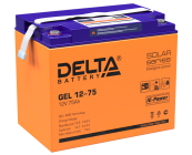 DELTA battery GEL 12-75 ∙ Аккумулятор 12В 75 А∙ч
