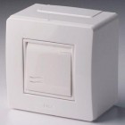 Коробка в сборе с выключателем, белая DKC 10002