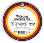 Kranz KR-09-2001 ∙ Изолента ПВХ KRANZ 0.13х15 мм, 10 м, белая (10 шт./уп.) ∙ кратно 10 рулон
