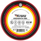 Kranz KR-09-2104 ∙ Изолента ПВХ KRANZ 0.13х15 мм, 25 м, красная (5 шт./уп.)