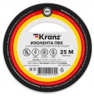 Kranz KR-09-2201 ∙ Изолента ПВХ KRANZ 0.13х19 мм, 25 м, белая (5 шт./уп.)