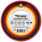 Kranz KR-09-2204 ∙ Изолента ПВХ KRANZ 0.13х19 мм, 25 м, красная (5 шт./уп.)