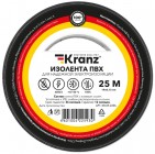 Kranz KR-09-2206 ∙ Изолента ПВХ KRANZ 0.13х19 мм, 25 м, черная (5 шт./уп.)