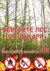 ЗнакПром Плакат Берегите лес от пожара А2 (пленка самокл.)