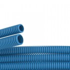 Труба ПП гибкая гофр. д.16мм, тяжёлая без протяжки, 100м, цвет синий DKC 10516