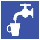 ЗнакПром Знак D02 Питьевая вода (Пластик 200х200х2 мм)
