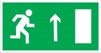 ЗнакПром Знак E11 Направление к эвакуационному выходу прямо (Пленка 150х300 мм)