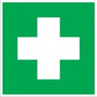 ЗнакПром Знак EC01 Аптечка первой медицинской помощи (Пленка фотолюм (не гост) 200х200 мм)