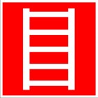 ЗнакПром Знак F03 Пожарная лестница (Пластик фотолюм (гост) 200х200х2 мм)