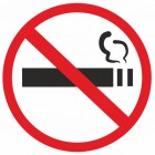 ЗнакПром Знак К38 "Знак о запрете курения" пленка 220х220 мм