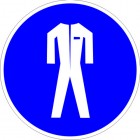 ЗнакПром Знак M07 Работать в защитной одежде (Пленка 200х200 мм)