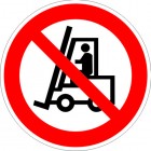 ЗнакПром Знак P07 Запрещается движение средств напольного транспорта (Пластик ФЭС-24 200х200х2 мм)
