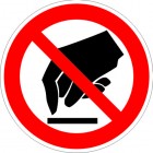 ЗнакПром Знак P08 Запрещается прикасаться. Опасно (Пластик ФЭС-24 200х200х2 мм)