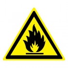 ЗнакПром Знак W01 Пожароопасно. Легковоспламеняющиеся вещества (Пленка 200х200 мм)