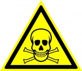 ЗнакПром Знак W03 Опасно. Ядовитые вещества (Пластик ФЭС-24 200х200х2 мм)