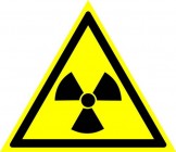 ЗнакПром Знак W05 Опасно. Радиоактивные вещества или ионизирующее излучение (Пластик ФЭС-24 200х200х2 мм)