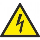 ЗнакПром Знак W08 Опасность поражения электрическим током (Пленка 300х300 мм)