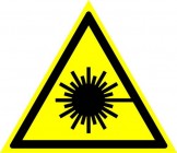 ЗнакПром Знак W10 Опасно. Лазерное излучение (Пластик ФЭС-24 200х200х2 мм)