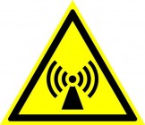 ЗнакПром Знак W12 Электромагнитное поле (Пластик ФЭС-24 200х200х2 мм)