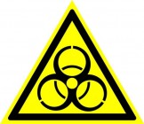 ЗнакПром Знак W16 Биологическая опасность (Пластик ФЭС-24 200х200х2 мм)