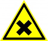 ЗнакПром Знак W18 Вредные вещества (Пластик ФЭС-24 200х200х2 мм)