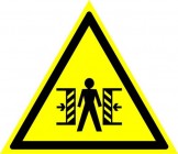 ЗнакПром Знак W23 Опасность зажима (Пластик ФЭС-24 200х200х2 мм)